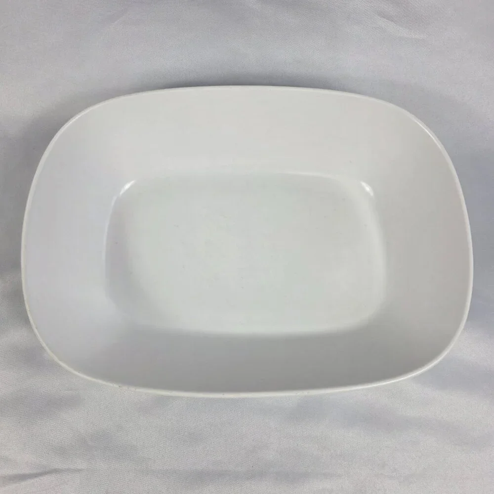 Noritake Blue Haven 9 Inch Rectangle Serving Bowl Blue Flowers & Bands
